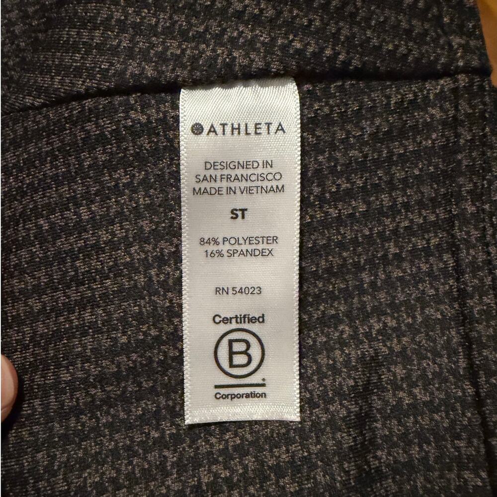 Athleta Delancey High Rise Houndstooth Leggings Brown Black Small Tall - Picture 6 of 7